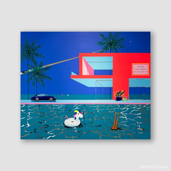 DERECQUE Isabelle - She signs legal document with glitter gel pen